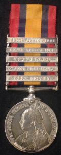Boer war medal to the 6th Dragoon Guards