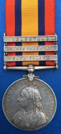 Queens South Africa, clasps Cape Colony, Orange Free State, Transvaal - Northumberland Fusiliers