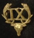 9th Wellington East Coast Rifles Regiment - Collar badge