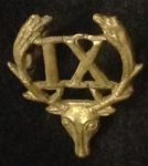 9th Wellington East Coast Rifles Regiment - Collar badge
