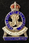 Sweetheart Brooch - Queen Marys Regiment (Surrey Yeomanry)