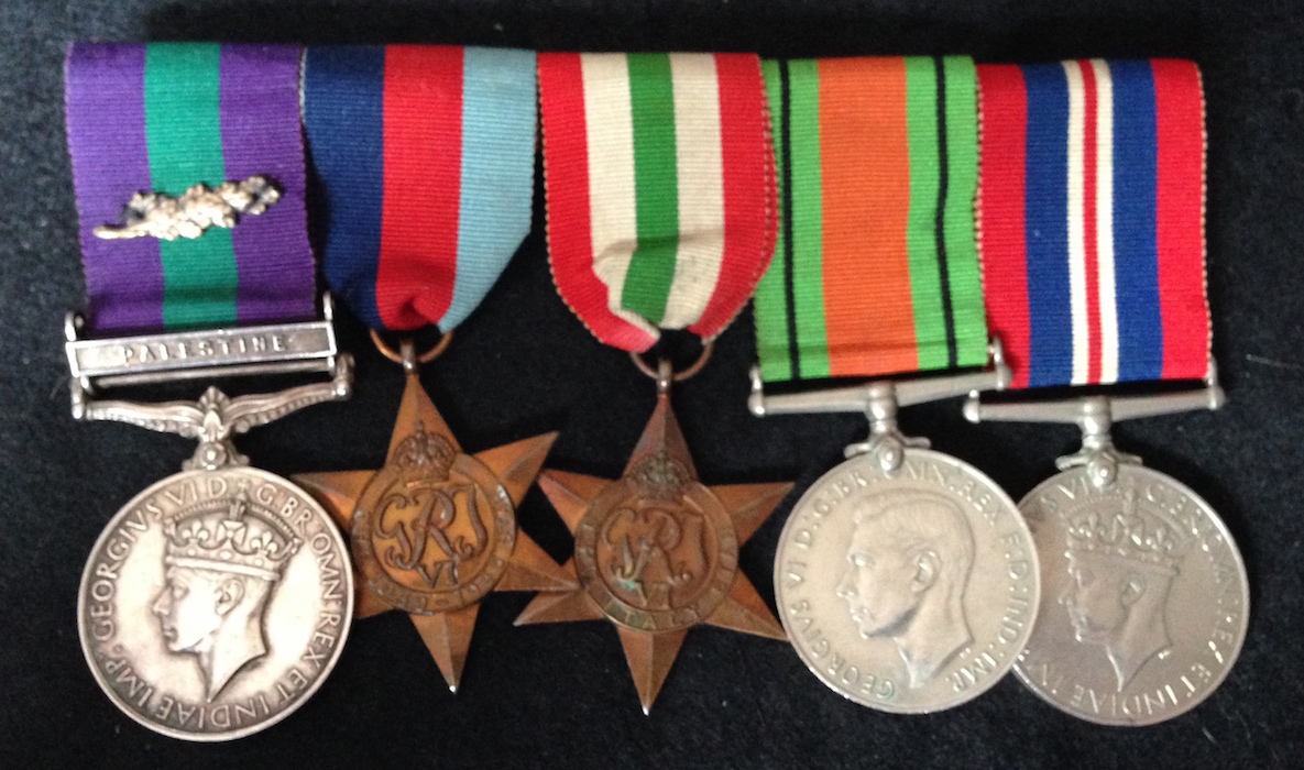 Pre War Palestine and WW2 Italy group - Cheshire Regiment