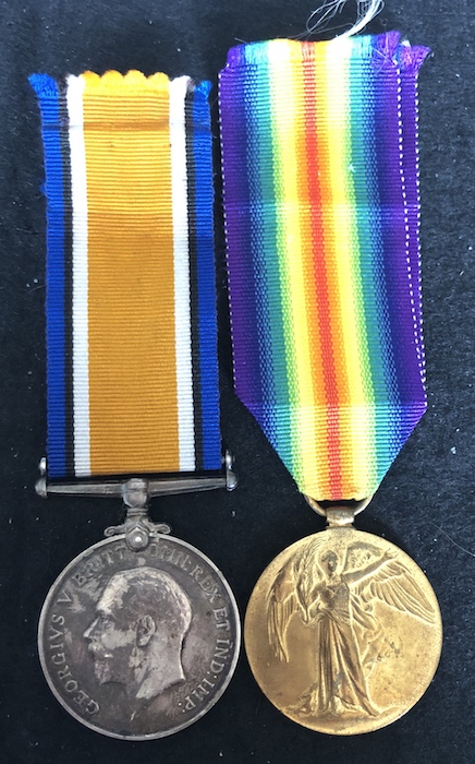 WW2 casualty pair and plaque - 2/6th Liverpool regiment.(serving8th battalion, Kings Own (Royal Lancaster Regiment) at time of death. - Image 2