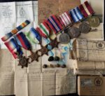 WW1 R.F.A Star, Merchant Navy WW2 and NGS Near East to one man