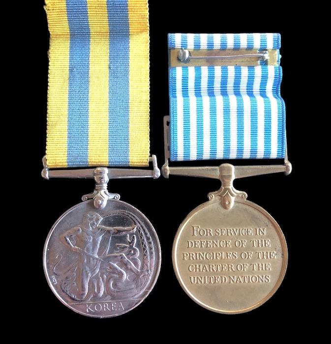 Korea Pair - Kings Shropshire Light Infantry. - Image 2