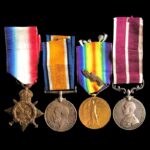 1914 trio and Meritorious Service Medal - 9th Battalion Highland Light Infantry, later Army Service Corps.
