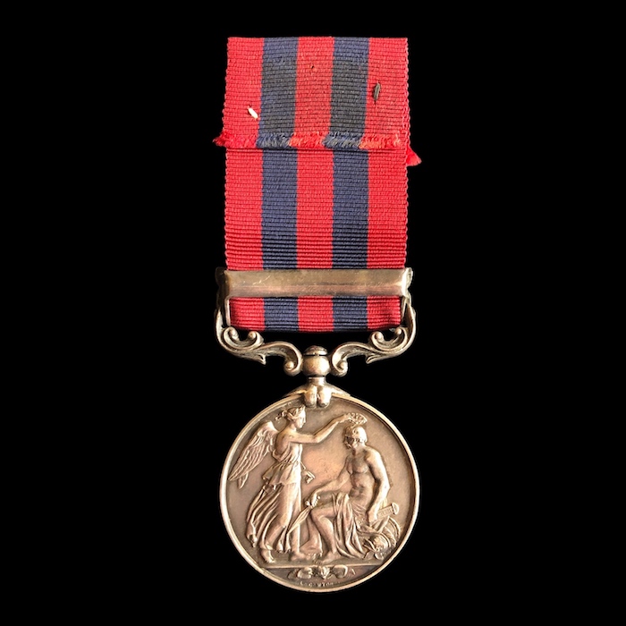 India General Service 1854, clasp, Chin-Lushai 1889-90 - 1st Battalion Kings Own Scottish Borderers. - Image 2