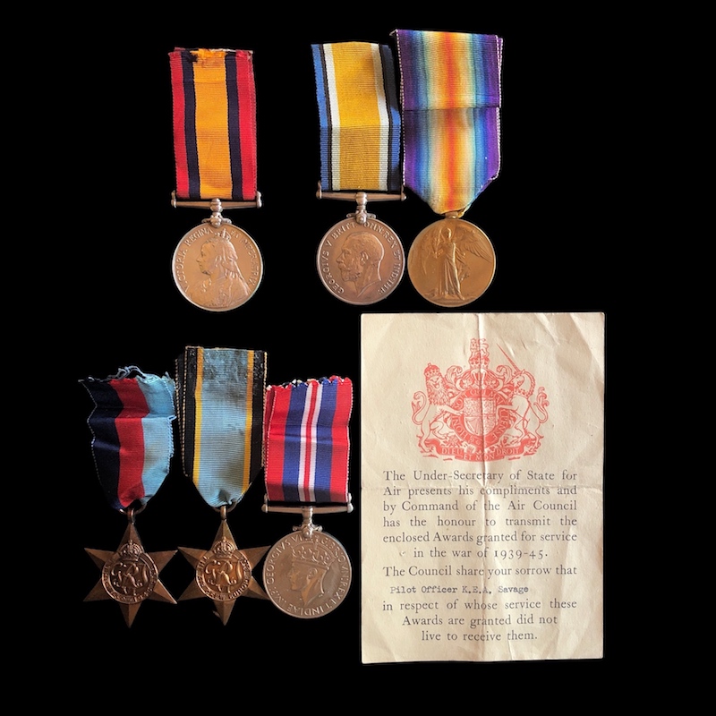 A Good Family group of three generations, from the Boer war to the Second world War,  Royal Navy, Royal Artillery and New Zealand Air Force
