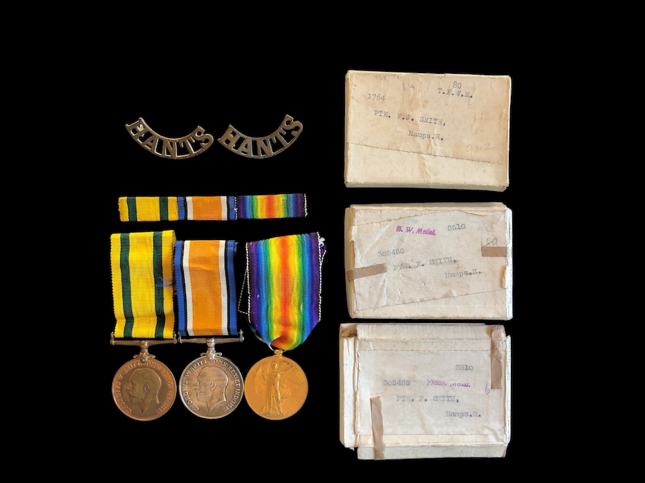 Territorial Force War medal group - 1/7th Hampshire Regiment.