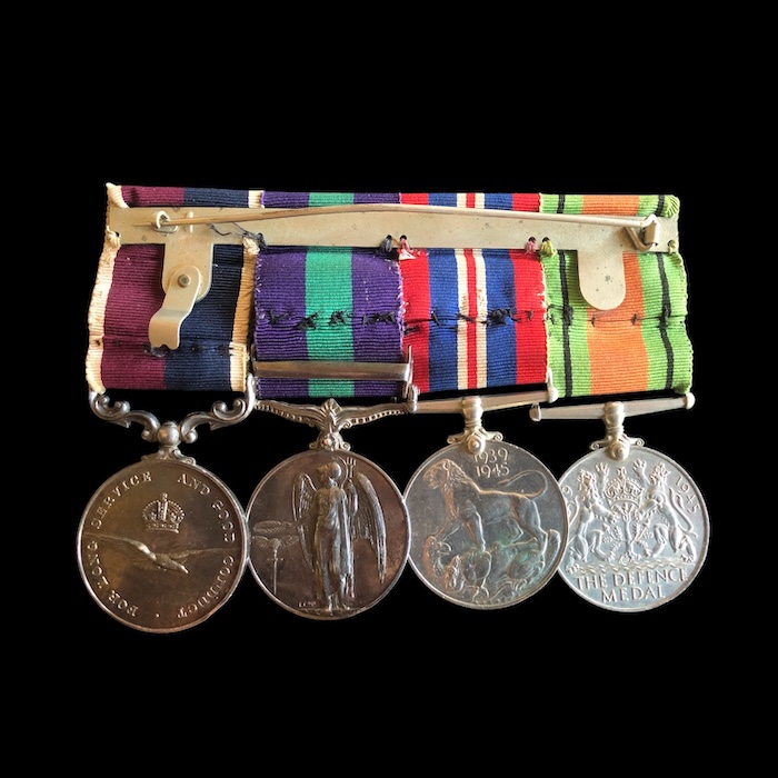 Royal Air Force WW2 M.I.D. post war Palestine Long Service group. - Image 2