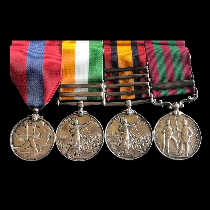 A good India General Service and Boer War group - 3rd battalion Rifle Brigade. - Image 2