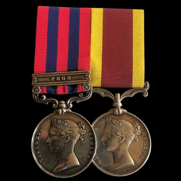 A Royal Navy Pegu and 2nd China pair - Winchester on I.G.S.
