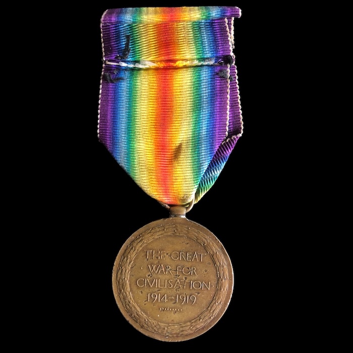 Victory Medal - 9th battalion West Riding Regiment - Image 2