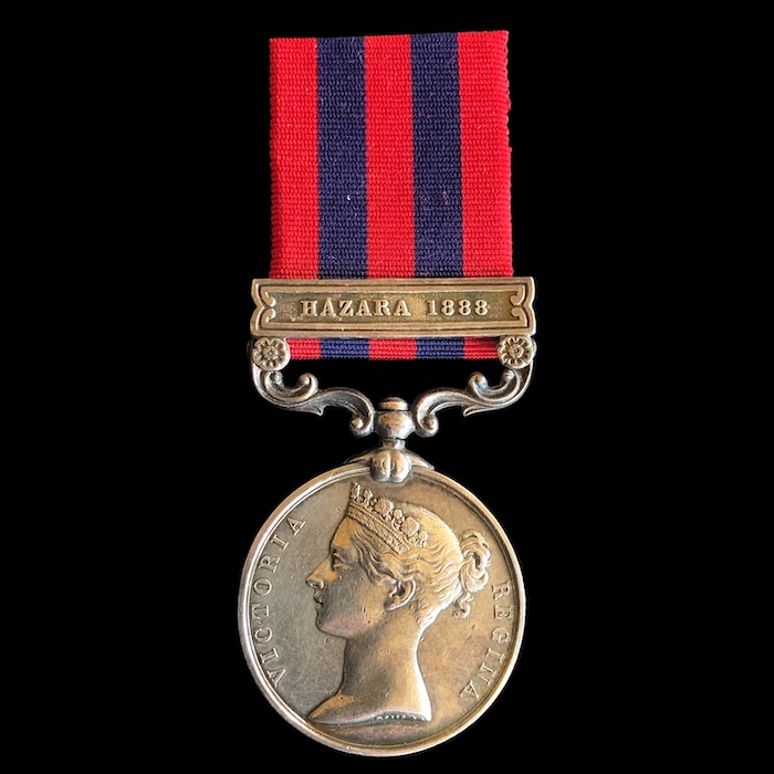 India General Service 1854, Hazara 1888 - 2nd battalion Royal Irish Regiment.