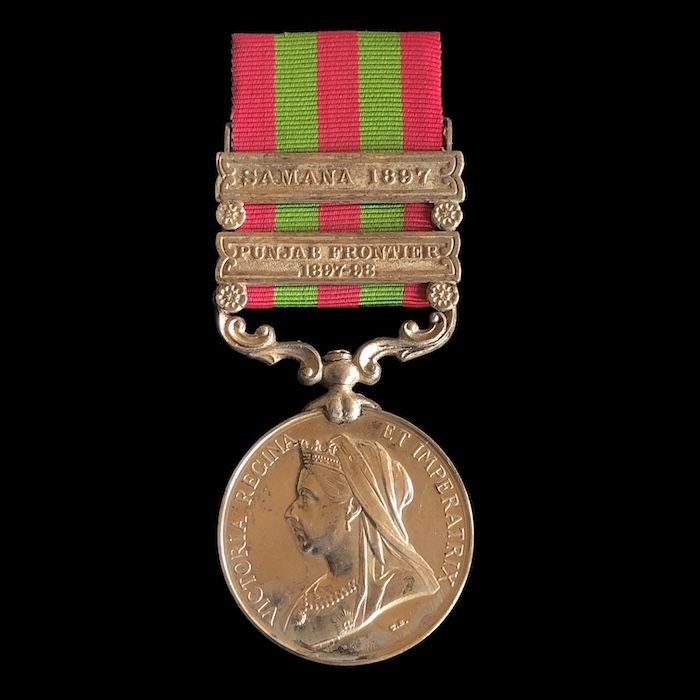 India General Service 1895, Punjab Frontier and Samana - 2nd battalion Royal Irish Regiment.