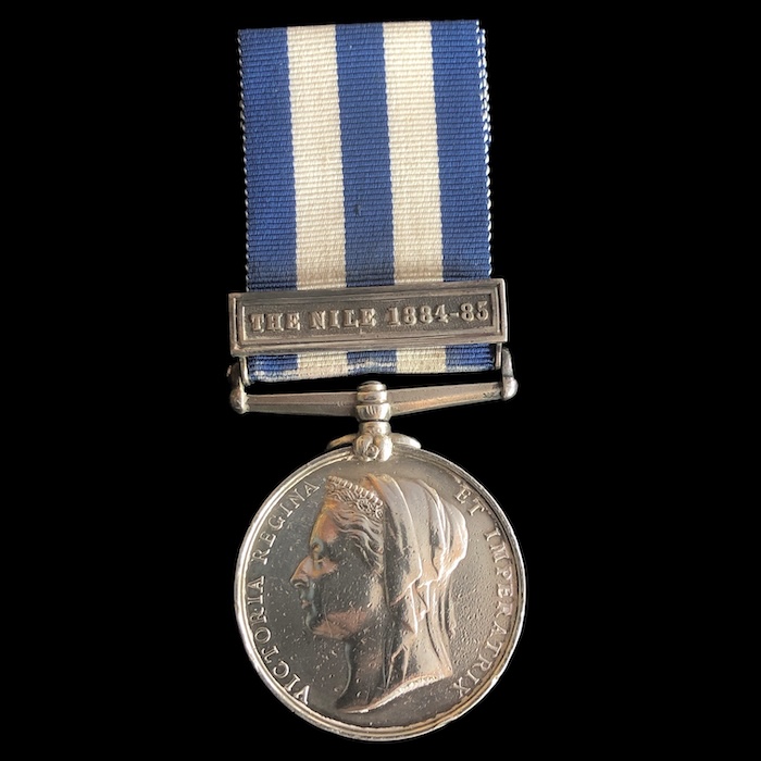 Egypt 1882, clasp, The Nile 1884-85 – 1st battalion Royal Sussex regiment.