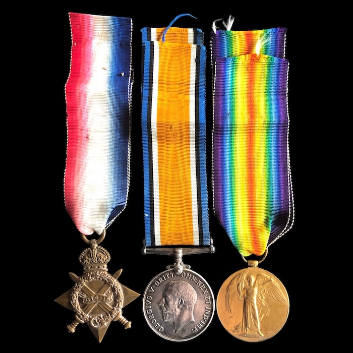 1914-15 trio, 9th battalion Rifle Brigade - Killed in Action 25th September 1915, Bellewaarde.
