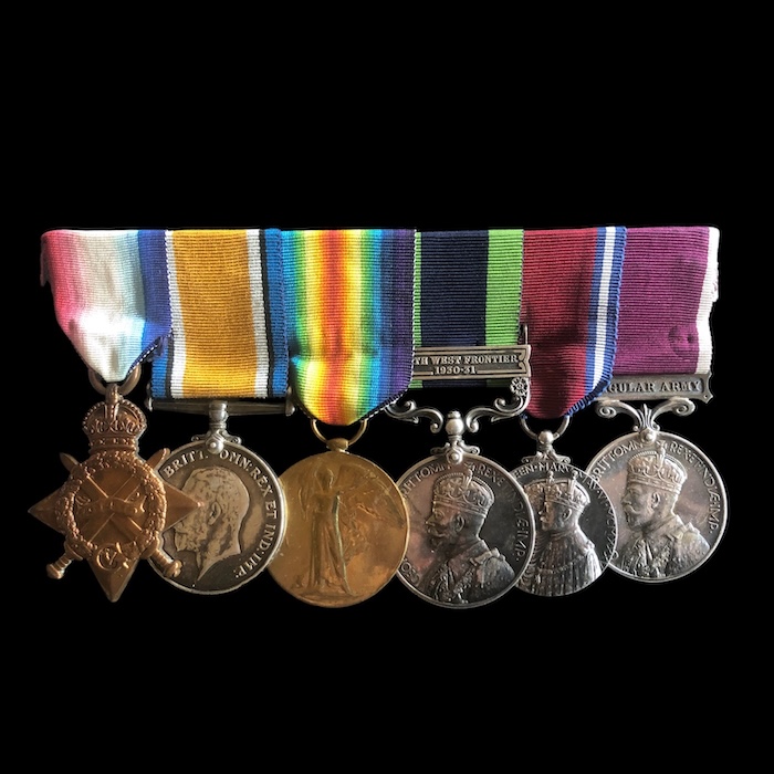 A Good WW1, and Northwest Frontier Long Service group - 7th battalion, Kings Shropshire Light Infantry.