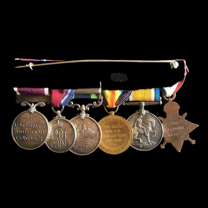 A Good WW1, and Northwest Frontier Long Service group - 7th battalion, Kings Shropshire Light Infantry. - Image 2