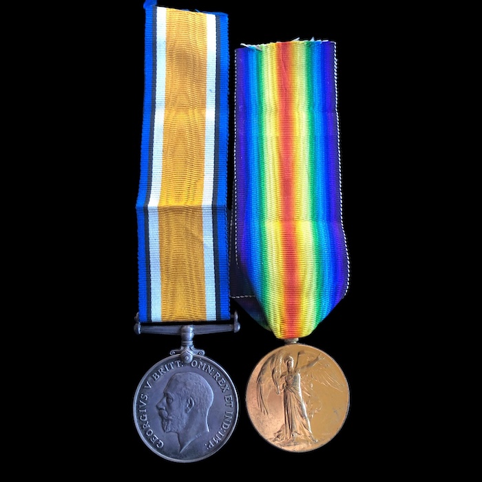 WW1 pair - Royal Field Artillery, Officer. Twice wounded.