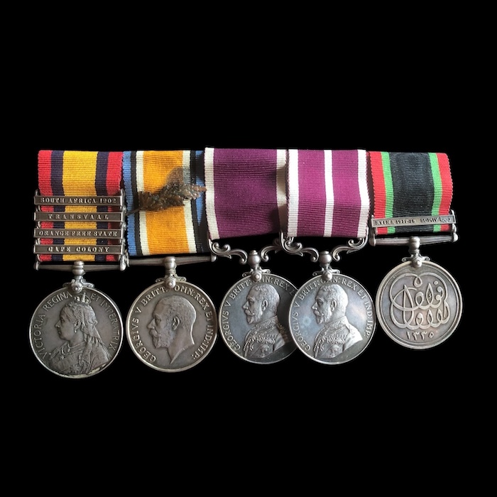 A superb RARE Khedives Sudan M.S.M. group - Yorkshire regiment / Egyptian Army (Note only 2 men of the Green Howards received the Khedives Sudan medal. Also originally recommended for the D.C.M. for the Nyima campaign.