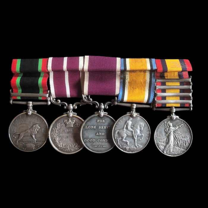 A superb RARE Khedives Sudan M.S.M. group - Yorkshire regiment / Egyptian Army (Note only 2 men of the Green Howards received the Khedives Sudan medal. Also originally recommended for the D.C.M. for the Nyima campaign. - Image 2