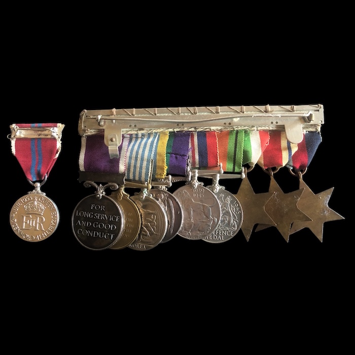 A Good WW2 (Dunkirk Veteran), Palestine and Korea Long Service group to a Colour Sergeant in the Kings Shropshire Light Infantry. - Image 3