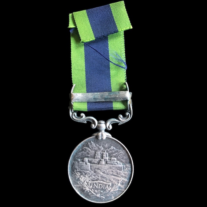 A Scarce India General Service 1908, clasp, Waziristan 1921-24 to a Sepoy in the Border Regiment. - Image 2