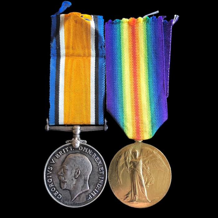 WW1 pair - Royal Field Artillery, Died of wounds on the 10th April 1918 (German Spring Offensive)