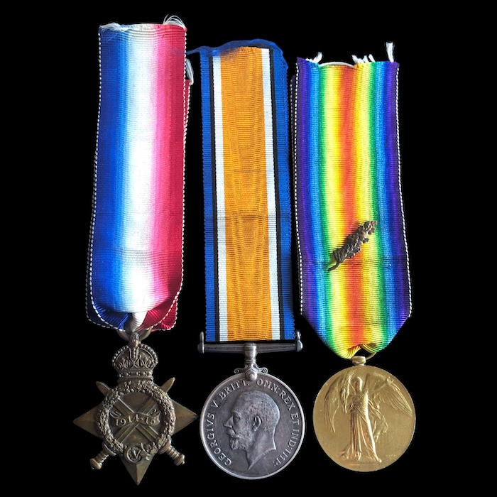 1914-15 Trio, 1/4th London Regiment Commissioned into 3rd Battalion,1917/ Machine Gun Corps from 1918.