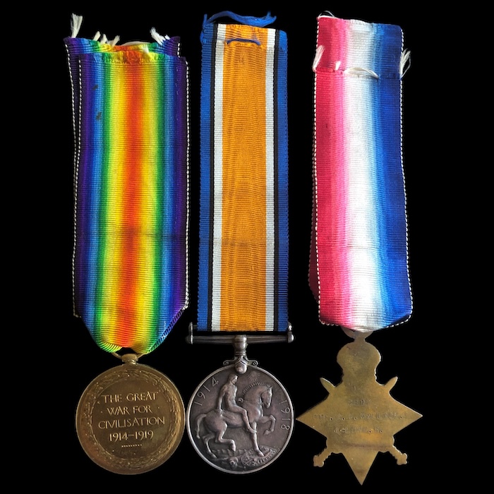 1914-15 Trio, 1/4th London Regiment Commissioned into 3rd Battalion,1917/ Machine Gun Corps from 1918. - Image 2