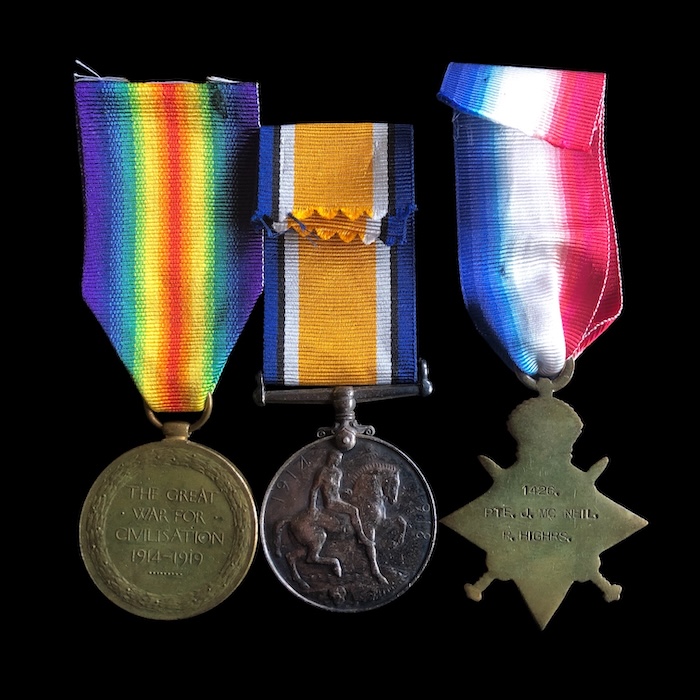 1914-15 trio - 1/6th (Perthshire) battalion, Royal Highlanders. (Black Watch) - Image 2